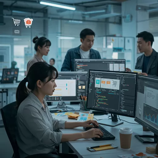 إنشاء المتاجر الإلكترونية